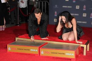 LOS ANGELES, SEP 8 -  Jeremy Scott, Katy Perry at the Jeremy Scott and Katy Perry Handprints in Cement Ceremony at the TCL Chinese Theater on September 8, 2015 in Los Angeles, CA photo