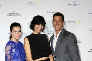 LOS ANGELES, JAN 8 -  Bailee Madison, Catherine Bell, James Denton at the Hallmark TCA Party at a Tournament House on January 8, 2014 in Pasadena, CA photo