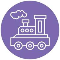 Steam Train Icon Style vector