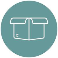 Box Opened Icon Style vector