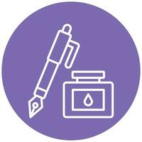 Pen And Ink Icon Style vector