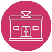 Post Office Icon Style vector
