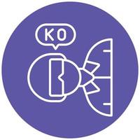 Knocked Out Icon Style vector