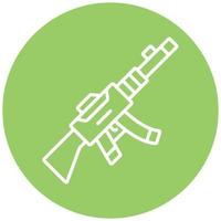 Light Machine Gun Icon Style vector