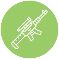 Sniper Rifle Icon Style vector