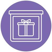 Gift Bundle Icon Style vector