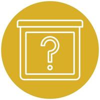 Mystery Item Icon Style vector
