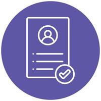 CV Icon Style vector