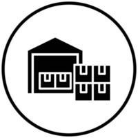 Warehouse Icon Style vector