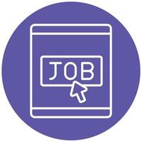 Job Posting Icon Style vector