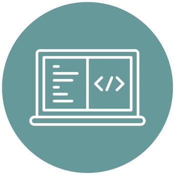estilo de icono de codificación vector