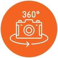 360 Camera Icon Style vector