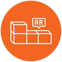 Ar Building Blocks Icon Style vector