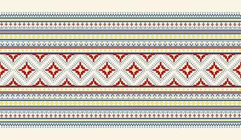 Geometric ethnic oriental pattern background. Design for texture, wrapping, clothing, batik, fabric, wallpaper and background. Pattern embroidery design. vector