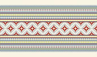 Geometric ethnic oriental pattern background. Design for texture, wrapping, clothing, batik, fabric, wallpaper and background. Pattern embroidery design. vector