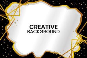 Gold abstract background design vector