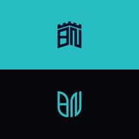 conjunto de diseños de logotipos inspiradores, para empresas a partir de letras iniciales de iconos de logotipo bn. vector