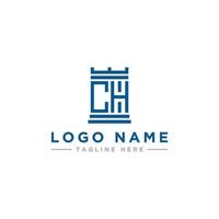 inspiración para el diseño del logotipo para empresas a partir de las letras iniciales del icono del logotipo ch. -vector vector