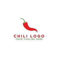 Chili logo design. Isolated vegetables. Vector illustration.