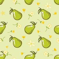 pear illustration cartoon vector