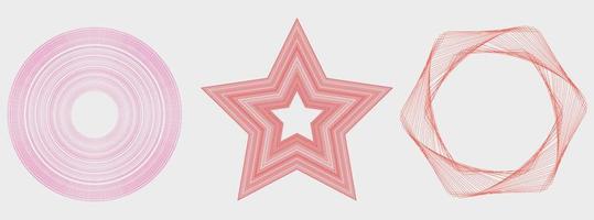 Geometric Shape Set vector