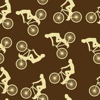 bicicleta, seamless, patrón vector