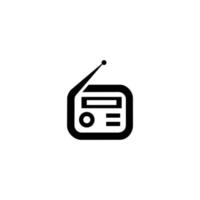 Radio icon, radio illustration- Vector retro radio