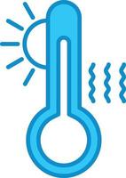 High Temperature Line Filled Blue vector