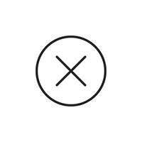 cross line icon illustration, uniface. very suitable for websites, applications, apps. vector