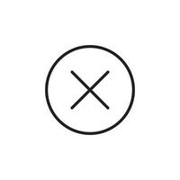 cross line icon illustration, uniface. very suitable for websites, applications, apps. vector