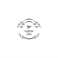 Coffee tree illustration. Fresh coffee logo design vector illustration