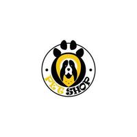 logotipo de la tienda de mascotas. puede utilizar clínicas de animales, petshop y veterinario. vector