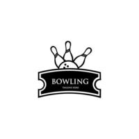 Bowling Logo Template Design Vector. Business signs templates, icons, identity design elements and objects. vector