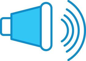 Speaker Line Filled Blue vector