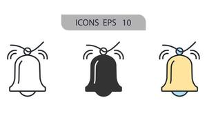 alarm icons symbol vector elements for infographic web