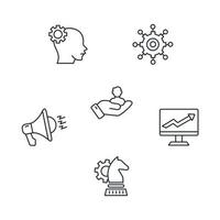 lead generation icons set .  lead generation pack symbol vector elements for infographic web