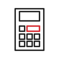 ilustración del icono de la calculadora. diseño de icono de línea vectorial que es perfecto para sitios web, aplicaciones, elementos de aplicación y banners. vector