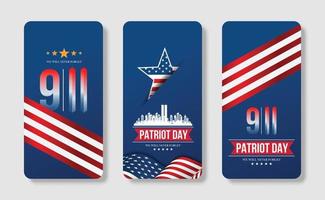 Mobile phone american flag illustration for Patriot Day in United States. Celebrate annual in September 11. We will never forget.We remember. Memory day.Patriotic american elements.Vector illustration vector