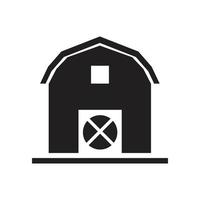 illustration of farm building icon. solid vector design concept that is perfect for websites, apps, banners.
