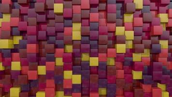 Fire colored Squares background loop