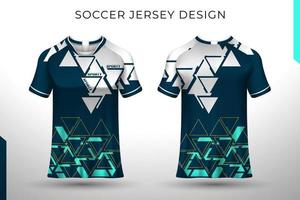 diseño de camiseta en la parte delantera y trasera. diseño deportivo para fútbol, carreras, ciclismo, vector de camiseta de juego.