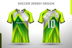 diseño de camiseta en la parte delantera y trasera. diseño deportivo para fútbol, carreras, ciclismo, vector de camiseta de juego.