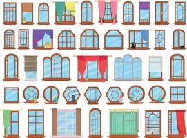 colección de ventanas vector