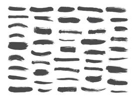 Set of Textured Brushes vector