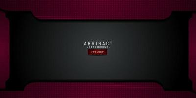 Modern abstract black red background technology concept design. Eps10 vector template background.