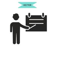 presentation icons symbol vector elements for infographic web