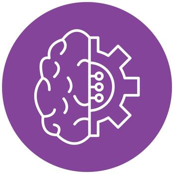 Machine Learning Icon Style vector