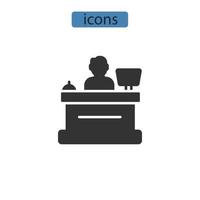 iconos de recepción símbolo elementos vectoriales para web infográfico vector