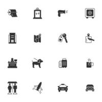 hotel service icons set . hotel service pack symbol vector elements for infographic web