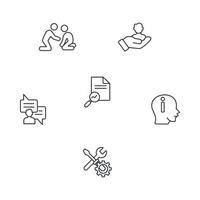 problem solving icons set . problem solving pack symbol vector elements for infographic web